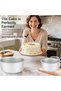 Four 5-inch round mini cake pans, professional anodized aluminum pans with removable bottoms, made of aluminum alloy. - 3