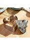 6-Piece Stainless Steel Heart-Shaped Dessert Ring Molds with Handles (silver, 8x3.8cm). - 5