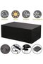 213 x 132 x 74 cm black oxford garden furniture cover, outdoor dining table chair protective cover