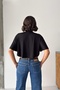 Crep Women's Oversize Crop T-Shirt Viscose Lycra Single Jersey Loose Basic T-Shirt - 5