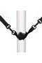 5-piece cantilever umbrella windproof design with quick-release buckle, universal adjustable mounting, weatherproof, for patios, gardens, or beaches - 3