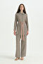 Patterned Trousers and Tunic Printed Set - Mink
