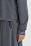 Cupra Modal Knitted Skirt Blouse Set - Indigo - 3