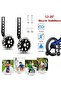 1 Pair Black Child Bicycle Training Wheels with Universal Bracket for 12-20 Inch Single-Speed Kids Bikes, Flashing Wheels - 6