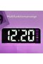 Multifunctional LED Alarm Clock – Color-changing Night Light, 12/24 Hour Format, Date, Temperature, Alarm - 3