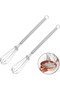 Household manual stainless steel egg beater, handheld dough spring mixer - 2