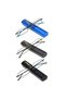 3-piece ultra-thin metal reading glasses, suitable for both men and women, with a portable carrying pouch - 1.0 diopter (black + gray + blue) - 5