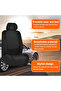9-Piece Car Seat Cover Set Universal Front Rear Car Seat Covers Interior Accessories Suitable Almost All Models Black - 2