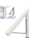 Modular clothes hanger - extendable and foldable - aluminum, white - suitable for both indoor and outdoor use.