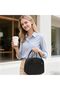 Women's Insulated Lunch Bag / Lunch Box with Cooler, Quilted, Reusable Lunch Handbag for Work, School, Travel, and Picnics (Black) - 5