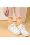 Girls' athletic socks - 5-pack, striped/heart pattern, UK sizes 1-4.5 - suitable for everyday wear - 6