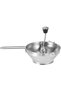 Manual food blender, perfect for salads and vegetables, made of stainless steel, easy to clean - ideal for all textures. - 3
