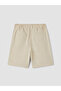 Lcw Vision Beige Regular Fit Elastic Waist Boys' Shorts - 4
