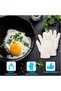 pair Heat-resistant gloves, Oven mitts, One-finger kitchen gloves, Cotton work gloves for repair construction industry warehouse barbecue (white) - 2
