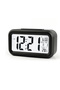 3-Pack Desktop Digital Alarm Clocks with Backlight & Snooze (black, battery powered).