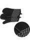 Silicone oven mitts, heat-resistant pizza oven mitts, non-slip kitchen gloves, 33cm - 2