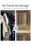 A 10 metal trouser hangers, with 30cm trouser hooks, two anti - slip clips, trouser hooks, 360° rotatable hooks, space - saving design, and... - 5