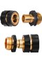 3/4 inch (approx. 1.9 cm) garden hose quick-connect, quick-connect garden hose accessories, male and female quick-release hose fittings (6-pack) - 4