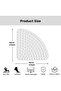 54x54 cm Rubber Corner Anti-Slip Bathroom Shower Bath Mat with Suction Cups - 2