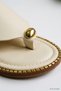 Flip Flop Sandals with Gold Buckle Detail 100 Cream - 3
