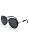 Mira Prestige Ultra Light Uv400 Filtered Navy Blue Women's Sunglasses - 3