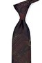 Coffee Green Motif Pattern Classic Tie with Handkerchief Kk13968