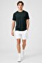 Men Slim Fit Short Sleeve Training T-Shirt, Dark Green - 2