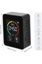 Digital CO2 Detector Air Quality Monitor Temperature Humidity Sensors Real-Time Indoor Monitoring Offices Homes 1200mAh USB - 5