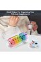 Clear 7-Day AM/PM Weekly Pill Organizer Box, BPA-Free Daily Medication & Vitamin Travel Storage Container - 3