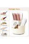 Pen holder with 3 compartments and 360-degree rotating desk organizer - perfect for pencils and stationery - 2