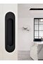 4 Pcs Matte Black Self-Adhesive Aluminum Sliding Door Handles, Flat Oval Stick-on Pulls for Cabinets & Windows - 2