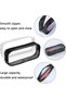 Transparent Zippered Waterproof Plastic Bags - 2-Pack - Toiletry Bags, Stationery and Cosmetic Organizers, Available in Black and White - 3