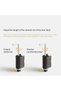 Mechanical floor-standing doorstop, height Adj., For doors w/a gap height of no more than 3/4 inch (approx, 1.9 cm), non-magnetic, black - 6