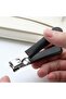 Stainless Steel Ergonomic Splash-Proof Precision Nail Clippers (Black) - 5