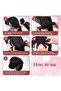 4-Pack Heatless Hair Curlers Set with Microfiber Drying Towel, Overnight Hair Styler (Brown) - 4