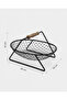 Black Metal Multi-Purpose Organizer Basket with Wooden Handle | Luxury Thermoplastic Coating Stainless |   Black - 2