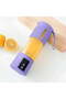 Portable electric juicer, small blender, suitable for kitchen, home and travel use (purple) - 4