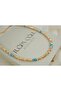 Ykl132 Turquoise Bead Detailed Dorica Necklace - 2