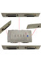 4 Port 25 Pin Lpt Data Switch for Gray Printer 4 Pc 1 Printer - 5