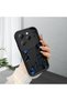 Infinix Hot 40/40 Pro Compatible Blue Butterfly Patterned Matte Silicone Case, Stylish Design