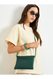 Green Woven Drawstring Bag - 2