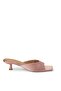 Square‑Toe Mid Heel Mule Sandals