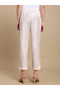 Light Pink Solid Pants with Side Pocket - 4