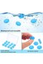 12PCS Silicone Swimming Ear Plugs with Storage Case – Waterproof Moldable Reusable Ear Plugs for Swimming, Showering & Water Sports, Blue - 6