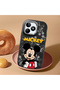 Realme C51 Compatible Case Camera Protector Black Silicone Couple Phone Case Character Patterned - 2