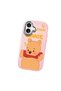 iPhone 17 Compatible Case Camera Protector Pink Silicone Couple Phone Case with Bear Pattern - 3