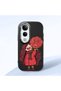 Vivo V50 Lite Compatible Case Camera Protector Black Silicone Couple Phone Case Girl Patterned