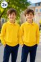 2-Pack Premium School Polo Collar 100% Cotton Boys' School T-Shirt Long Sleeve 8-16 Years |   Children's School Uniform Polo Collar Basic T-Shirt Unisex Long Sleeve Soft Textured Breathable Fabric
