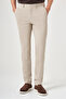 Cream Color Side Pocket Slim Fit Stretchy Chino Trousers 1003260154 - 2