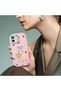 iPhone 14 Pro Max Compatible Case Camera Protector Pink Silicone Couple Phone Case with Bear Pattern - 5